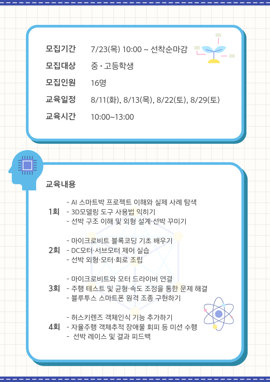 [미래메이커]K-조선미래메이커(중·고등):AI 스마트선박 메이커 프로젝트/★7.23(목) 10시부터 접수
