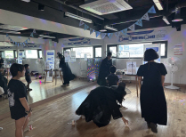 마을축제 ‘쓰레기 줍기 협동 게임’ 부스