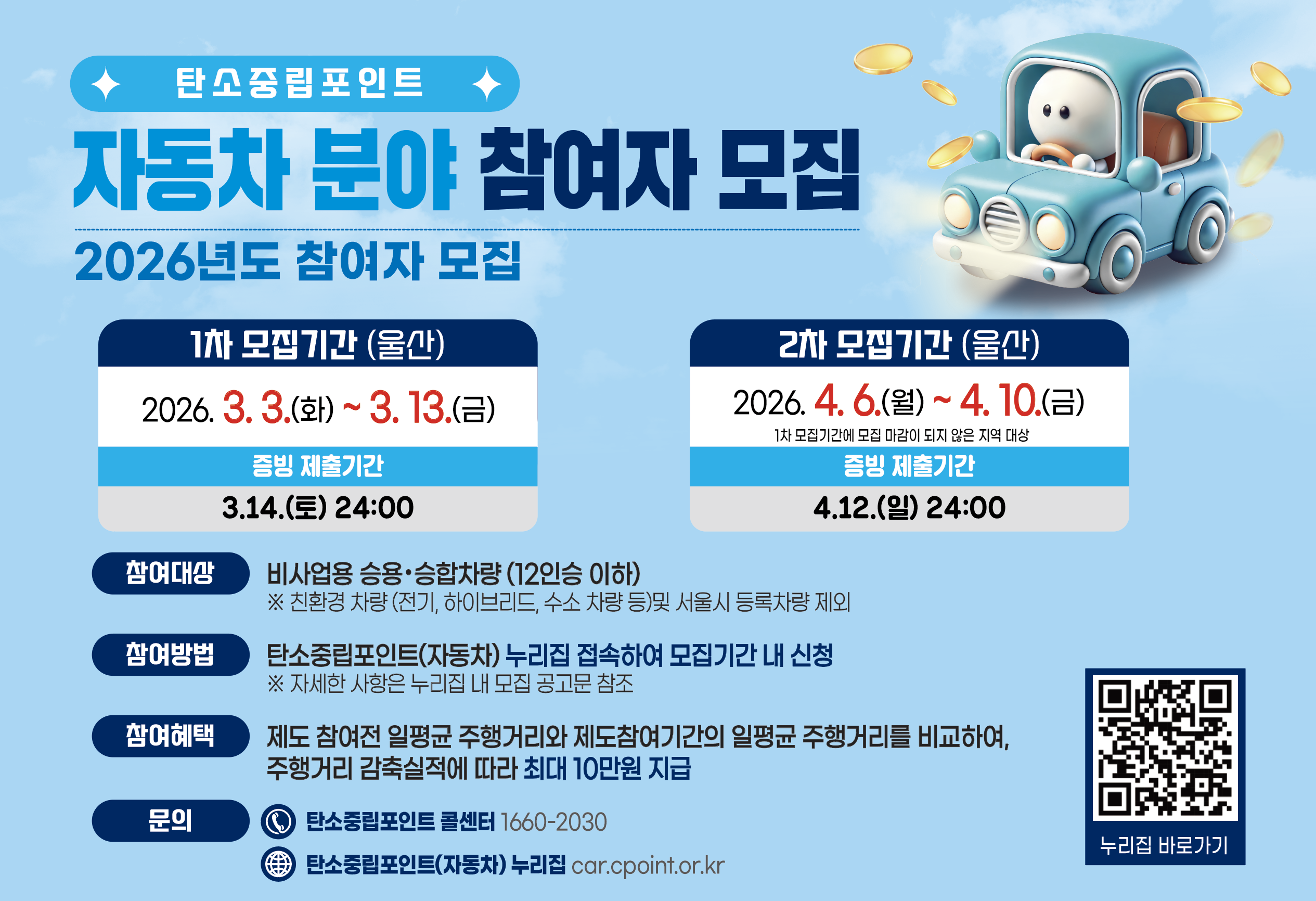 탄소중립포인트(자동차) 참여 안내