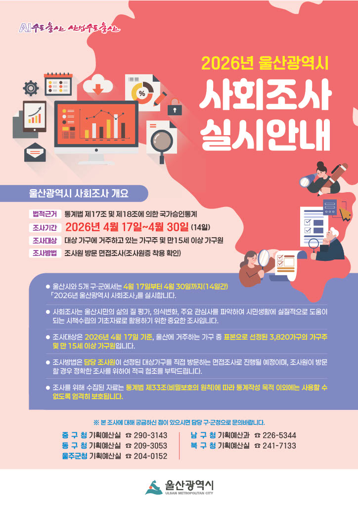 2026년 사회조사 실시 안내