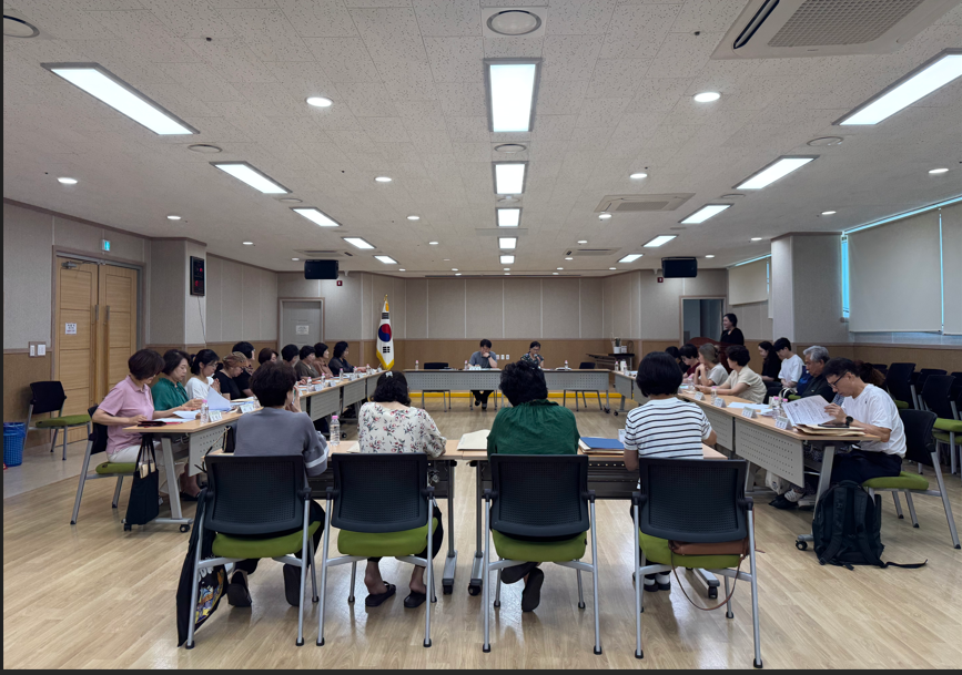 통장회 7월 회의사진