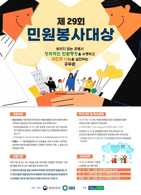 민원봉사대상국민 추천 접수