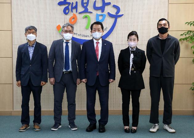 4월19일 남구청 울산과학대학 글로벌학과장 내방