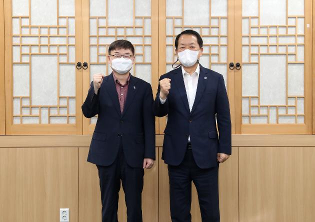7월8일 울산시 신임 행정부시장 내방