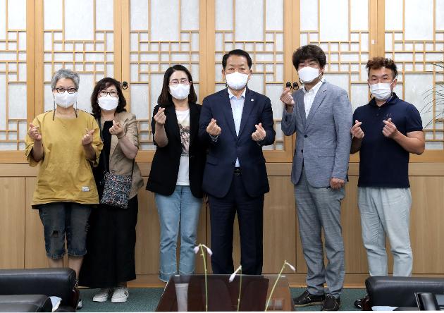 7월19일 한국미술협회 울산지회장 내방 