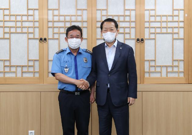 7월22일 울산해양경찰서장 내방 