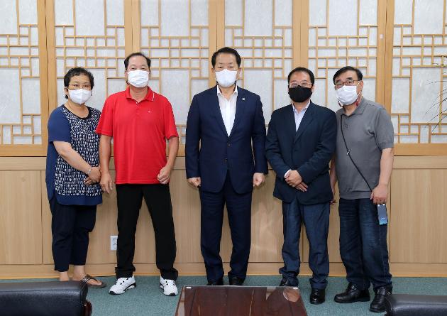 7월26일 울산광역시 장애인 론볼 연맹 내방