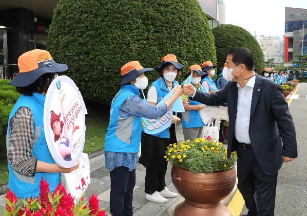 8월18일 울산 주거·주소 갖기 홍보 캠페인 격려