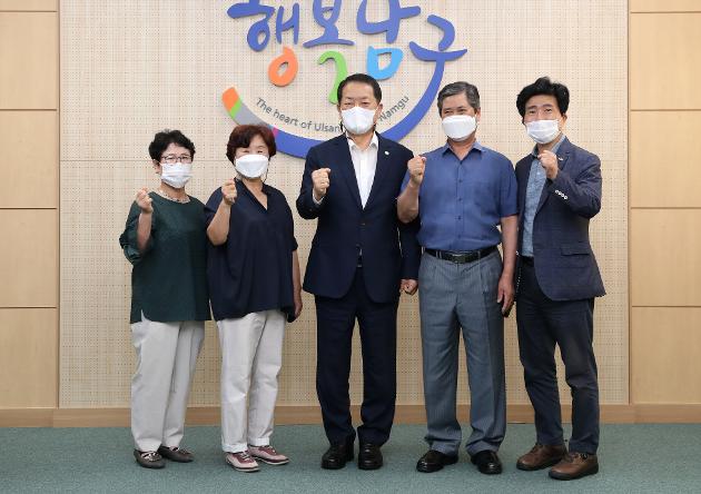 8월30일 수암종합시장 상인회 내방 