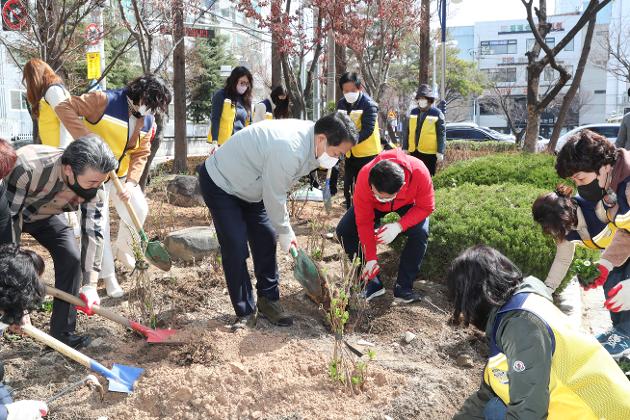 3월21일 주민과 함께하는 정원마을 가꾸기(삼산동)