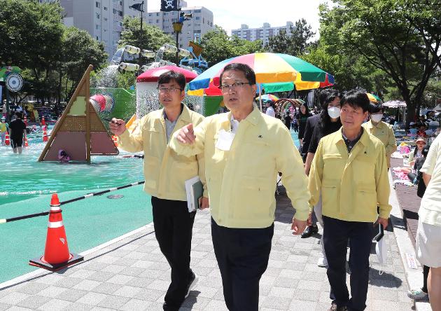 7월2일 공원물놀이장 운영 현장 방문