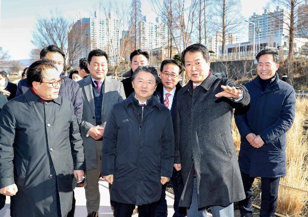 1월27일 태화강 생활밀착형 정원(그라스 정원)조성 추진 현장 방문 