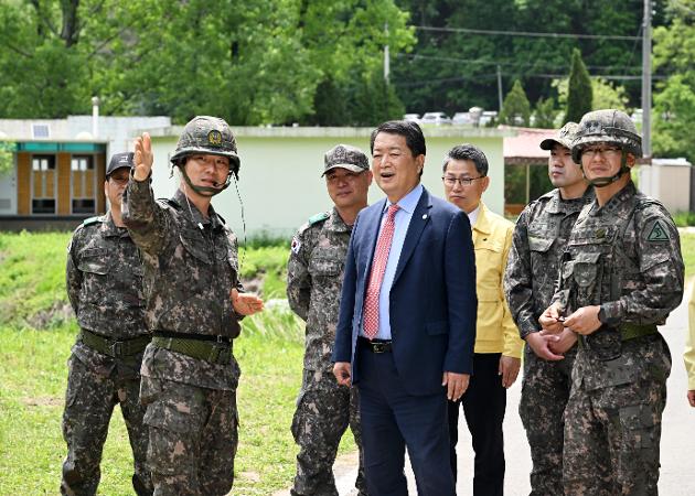  5월4일 제7765부대 3대대 부대 방문