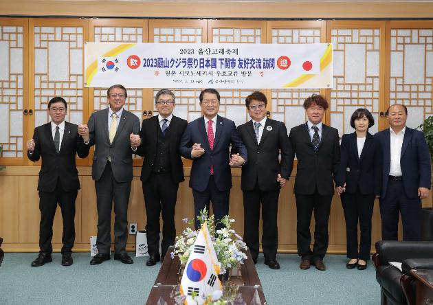 5월12일 일본 시모노세키시 우호교류 방문단 내방 