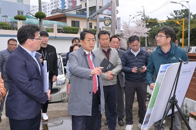 4월4일 안심이음길 조성사업 현장 방문 