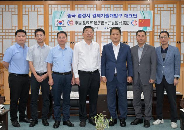 8월29일 중국 염성시 경제기술개발구 대표단 내방 