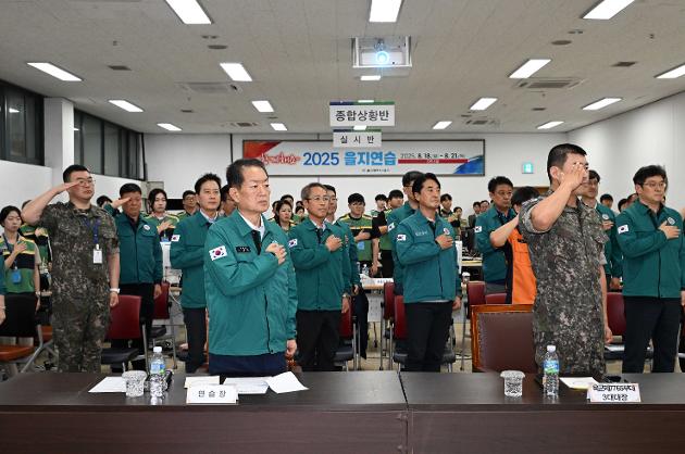 8월18일 을지연습 최초 상황보고회 및 통합방위협의회